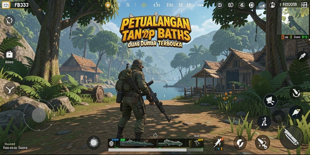 Tampilan screenshot FB333 menampilkan petualangan seru di dunia terbuka.