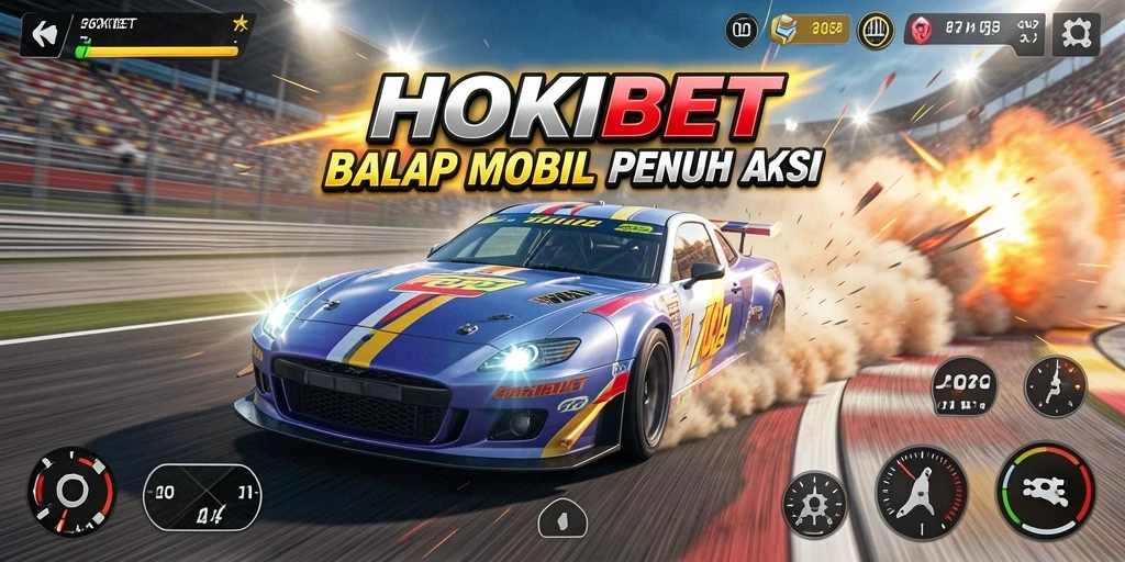Tangkapan layar utama HOKIBET menunjukkan aksi balapan yang seru dan mendebarkan.