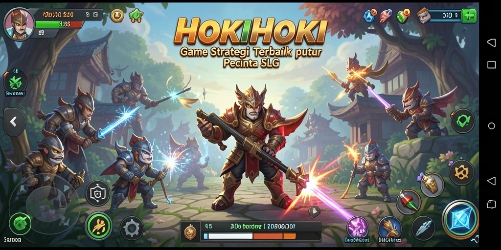 Screenshot HOKIHOKI menampilkan aksi gameplay strategi yang mendebarkan.