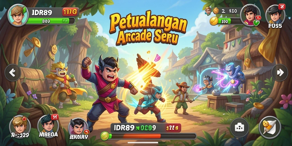 Tampilan gameplay IDR89 yang penuh aksi dan seru.