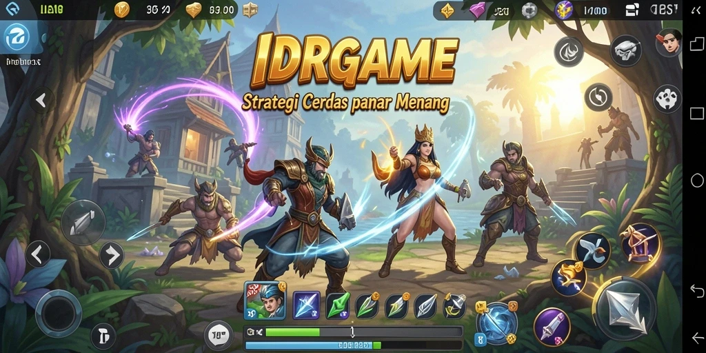 Tangkapan layar gameplay menunjukkan aksi strategis menegangkan di IDRGAME.