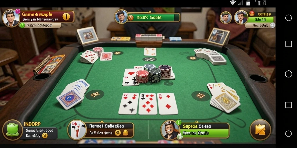 Screenshot gameplay Gaple yang seru di INDORP.