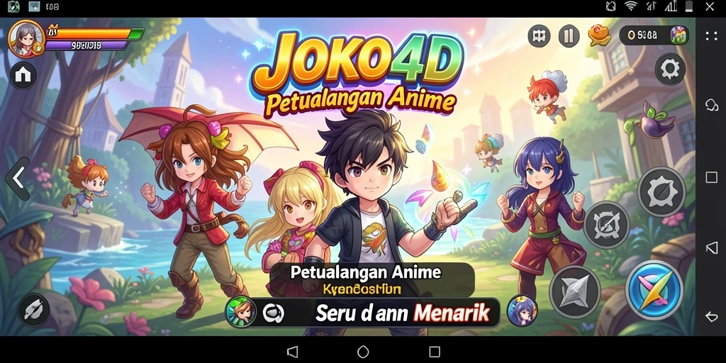 Screenshot utama JOKO4D menampilkan aksi seru dalam dunia Anime.