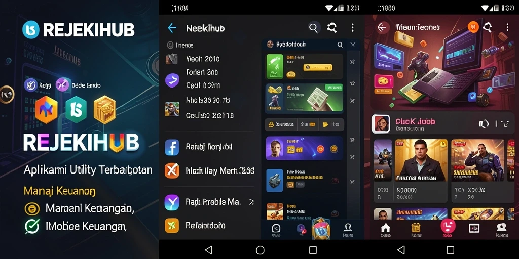 Tampilan antarmuka utama REJEKIHUB yang informatif dan menarik.