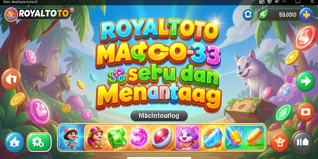 Tampilan gameplay seru dari game Match-3 ROYALTOTO.