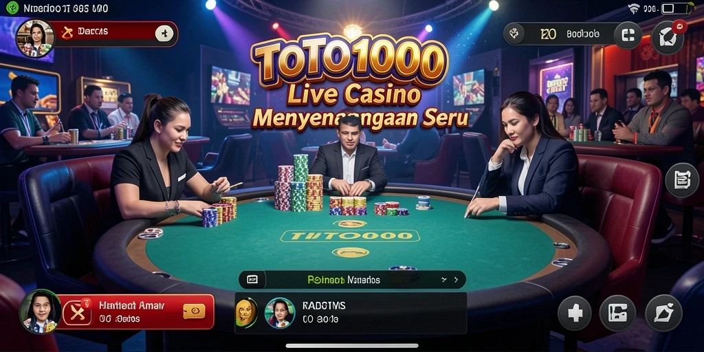 TOTO1000 menampilkan dealer langsung dalam permainan kasino yang menegangkan.