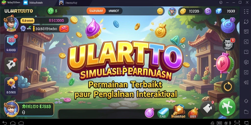 Tampilan menarik dari gameplay ULARTOTO yang realistis.
