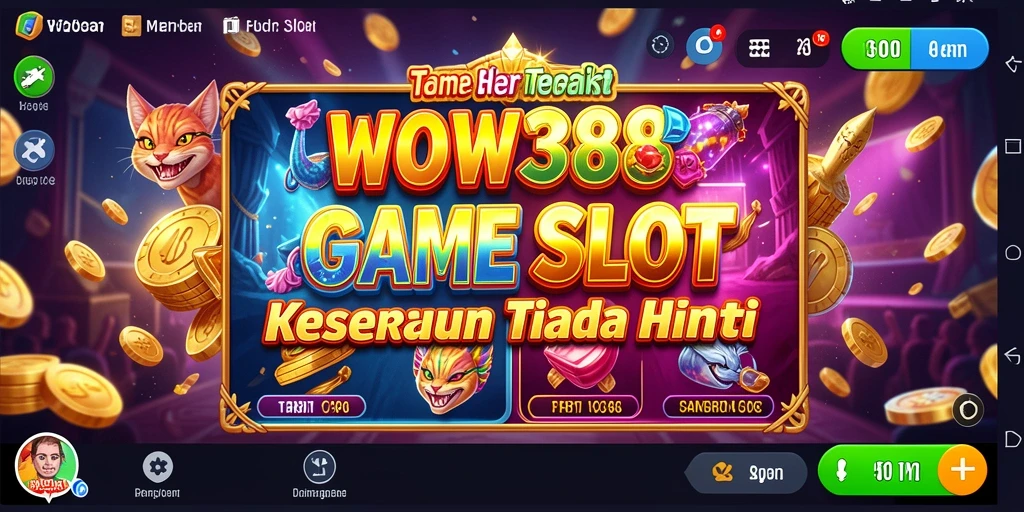 Tampilan gameplay WOW388 yang menarik dengan slot yang beragam.